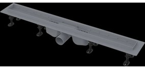 Dus de dus Optimal 105 cm, cu muchie pentru insertia grilajului perforat sau a placilor de faianta 1050 mm
