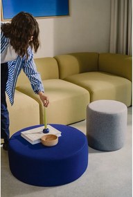 Puf gri cu tapițerie din lână Folk – noo.ma