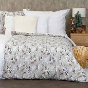Lenjerie de pat din bumbac 4Home Christmas forest , 140 x 220 cm, 70 x 90 cm, 140 x 220 cm, 70 x 90 cm
