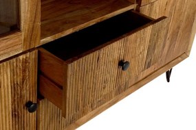 Vitrina maro, din lemn de acacia, Sienna