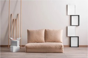 Canapea crem extensibilă 120 cm Taida – Balcab Home