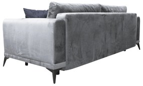 Canapea extensibilă, gri deschis/ gri, GRACE BIG SOFA
