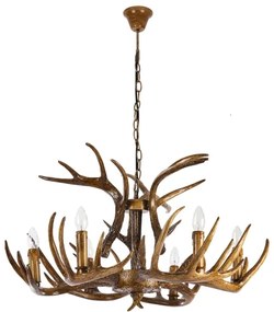 Brilagi - Candelabru pe lanț DEER 6xE14/10W/230V Ø 80 cm