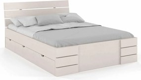 Pat lemn masiv TerraCraft cu sertar Model 1 Pin Personalizabil - 90x200, Natur