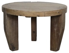 Masuta de cafea rotundă din lemn reciclat, natur, Ø72 cm, Grimaud