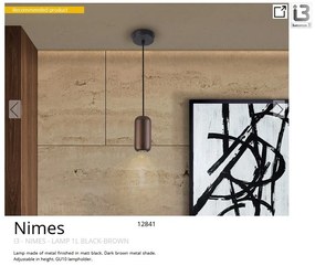 Pendul design moderm Nimes maro
