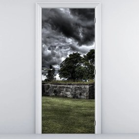 Fototapet pentru ușă - Cerul înnorat (95x205cm)