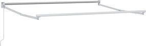 vidaXL Cadru pentru cort retractabil manual Alb 3 x 2 m Aluminiu