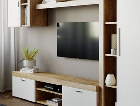 Mobila sufragerie - Living Milan C1 UNO Stejar