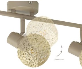 Spot DEX 3xE14/10W/230V bej/crem