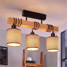 Brilagi - Lustra aplicată NUBILA 3xE27/60W/230V pin/maro