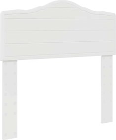 vidaXL Tăblie cap Alb Lucios 80 cm Lemn compozit