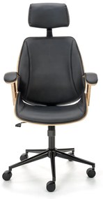 Scaun de birou Ignazio nuc/negru H129 cm