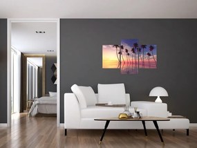 Tablou cu palmieri deasupra mării (90x60 cm)