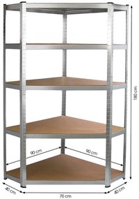 Raft metalic de colț Fieldmann FDR 1840R