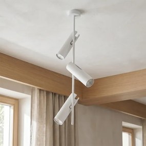 Brilagi - Lampă suspendată pe tijă BRANCH 3xGU10/30W/230V albă
