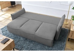 Canapea gri deschis extensibilă 226 cm Leon – Bobochic Paris