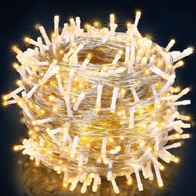 Șir luminos de Crăciun SIMPLE, 60m, alb cald Monzana