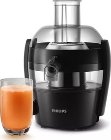 Resigilat: Storcator de fructe Philips HR1832/00, 500 W, 1,5 l, QuickClean, Fara picurare, Negru