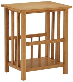 vidaXL Măsuță de reviste, 45 x 35 x 55 cm, lemn masiv de stejar
