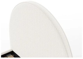 Pat alb tapițat cu spațiu de depozitare cu somieră 90x200 cm Moon – Vipack