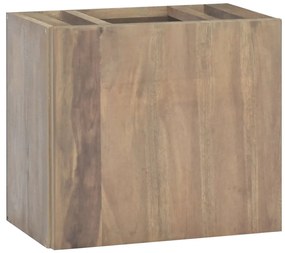 338251 vidaXL Dulap pentru baie de perete, 45x30x40 cm, lemn masiv de tec