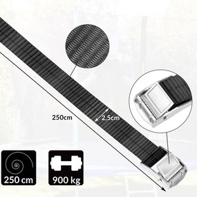 Set de ancore pentru sol, 4 bucăți, 42,5x8,5cm, argintiu Monzana