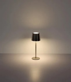 Globo 58482N-LED Lampă de birou VANCOUVER, cu control tactil, reglabilă, reîncărcabilă, 2W/3,7V 2200mAh, crom lucios