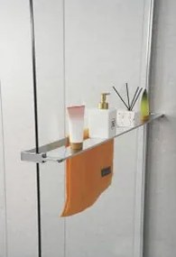 Etajera cu suport prosop Rune Syn cu prindere pe paravan de dus crom