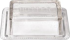 Untiera din sticla cu capac, "Butter"