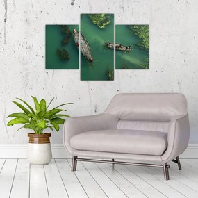 Tablou - Pescarii de pe râu (90x60 cm)