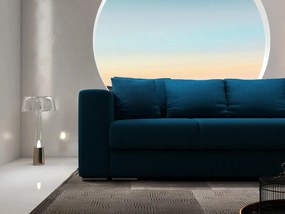 Canapea extensibilă dumonde cu ladă de depozitare si sezut confortabil din spuma high-density, Gloria Enjoy Petrol 240x100 cm