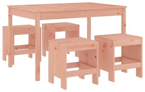 3157720 vidaXL Set cu masă de grădină, 5 piese, lemn masiv douglas