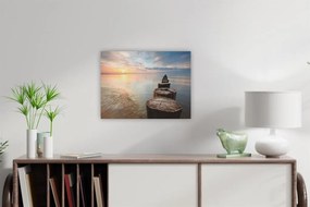 Pictură pe perete Calea în mare, LED cu cronometru, 30 x 40