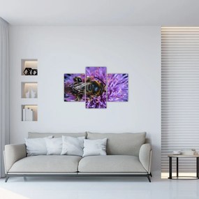 Tablou cu albina pe floare (90x60 cm)