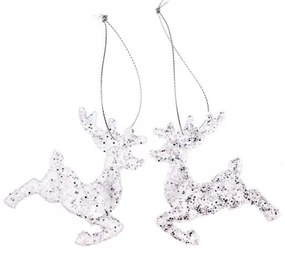 Ornamente de Crăciun 2 buc. din plastic 7 cm – Dakls