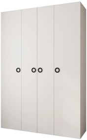 Dulap de haine 170 cm Carmela 40-1 (alb + Negru). 1126529