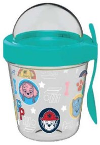 Patrula Cățelușilor Suport pentru gustări Heads cu capac și lingură 350 ml