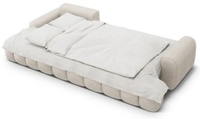 Colțar bej extensibil/cu spațiu de depozitare (cu colț pe partea stângă/cu șezlong) Linz – Cosmopolitan Design