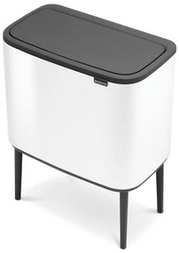 Coș Brabantia Bo Touch 651110, 11+23 L, Deschidere lină și silențioasă, Deschidere mare, Alb
