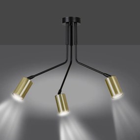 Lustra Plafon Verno 3 Black 655/3 Emibig Lighting, Modern, Gu10, Polonia