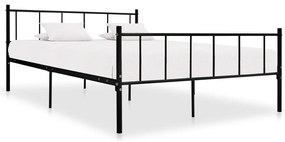 vidaXL Cadru de pat, negru, 180 x 200 cm, metal