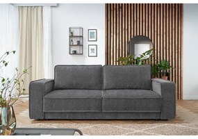 Canapea extensibilă gri închis Emile - Bobochic Paris