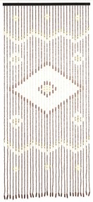 Draperie în culoare naturală din bambus 90x200 cm cu prindere la ușă Rhombus – Maximex