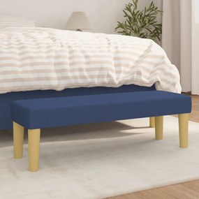 346658 vidaXL Bancă, albastru, 100x30x30 cm, textil