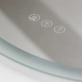 Brilagi-LED CLARA PRO - Oglindă încălzită cu iluminare integrată RGBW, dimabilă, LED/18W/230V, Ø 60 cm IP44