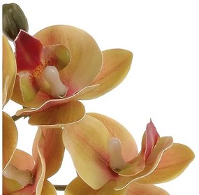 Floare artificială Orhidee roz închis, 10 x 10 x63 cm