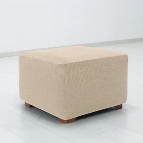 Huse super elastice HARMONIA smântânii taburet (40 - 60 cm)
