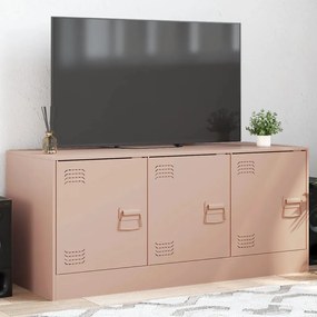 841644 vidaXL Comodă TV, roz, 99x39x44 cm, oțel