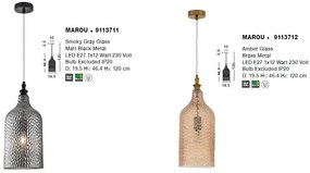 Pendul design modern Marou fumuriu NVL-9113711